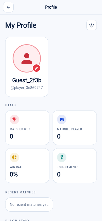 Your profile & stats